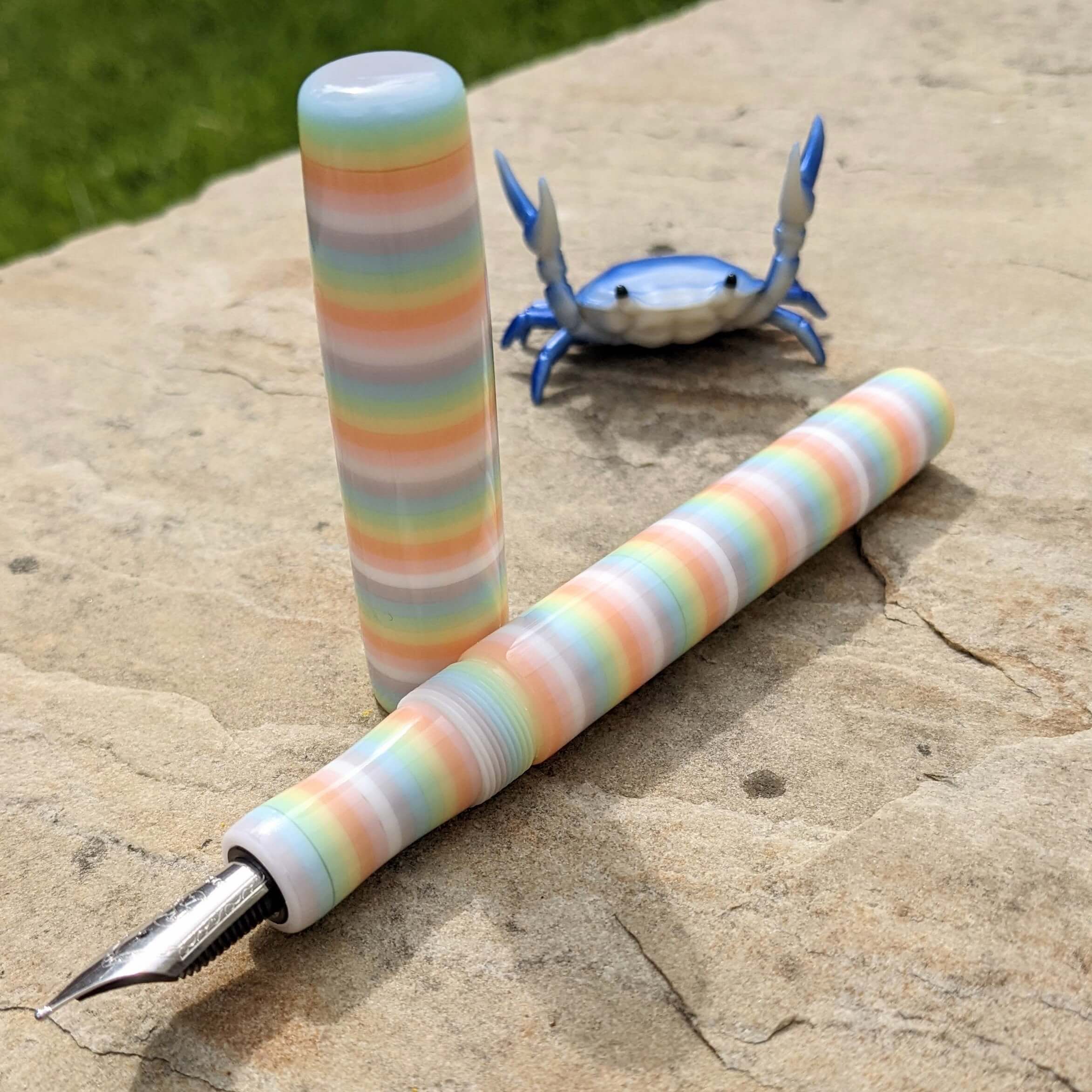 Pastel Jelly Bean (White) Highworth Loft Bespoke Fountain Pen JoWo/Bock #6